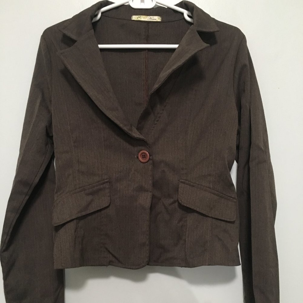 Womens Short Sports Coat Blazer Size L